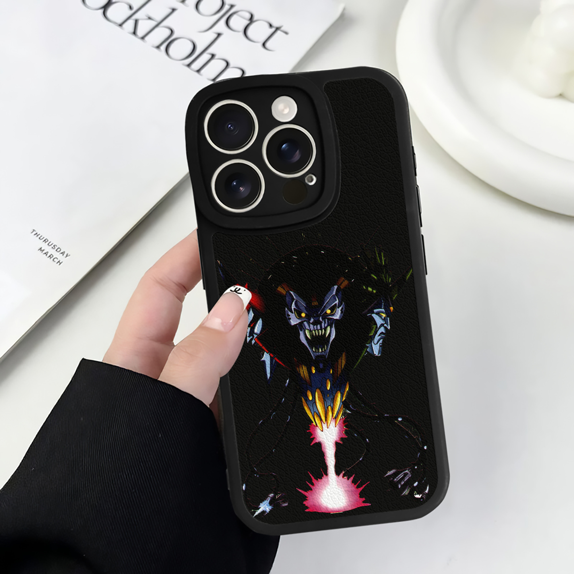 （画像用）  【iPhone 16シリーズ対応】シリコンスマホケース（レザー調） 材質：シリコン